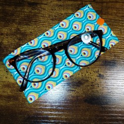 Etui à lunettes/bleu et jaune